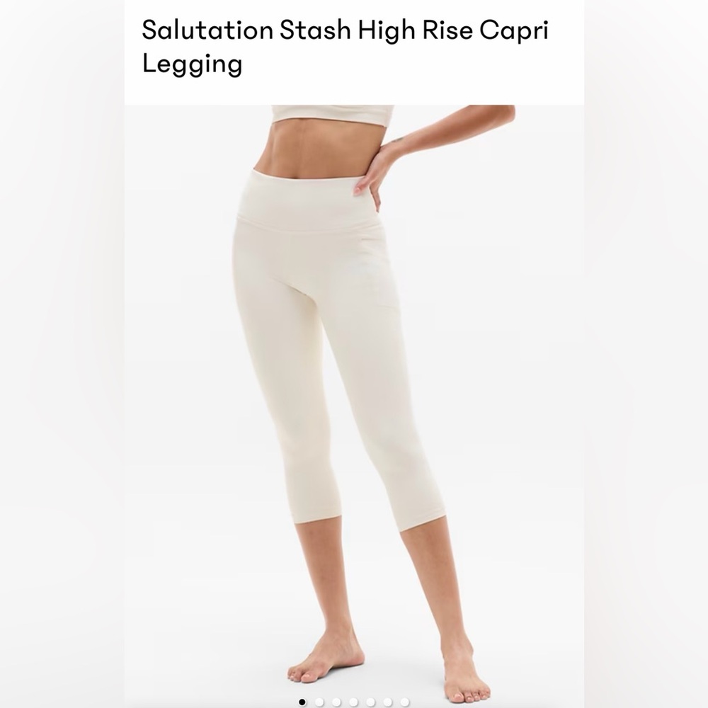Athleta Salutation Stash High Rise Capri Legging size m
